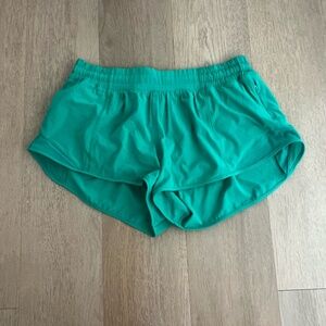 Lululemon Teal Hotty Hot Shorts
